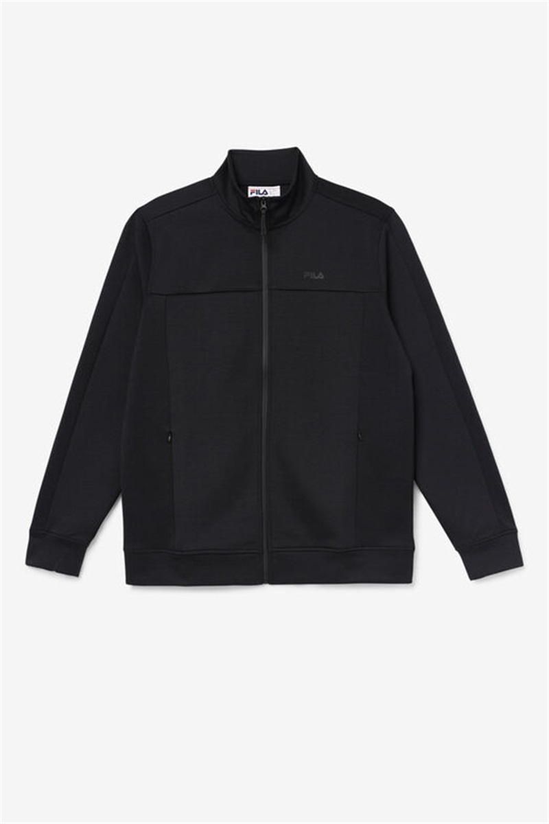 Black Men\'s Fila Gonal Zip Jackets | Saudi Arabia-368021