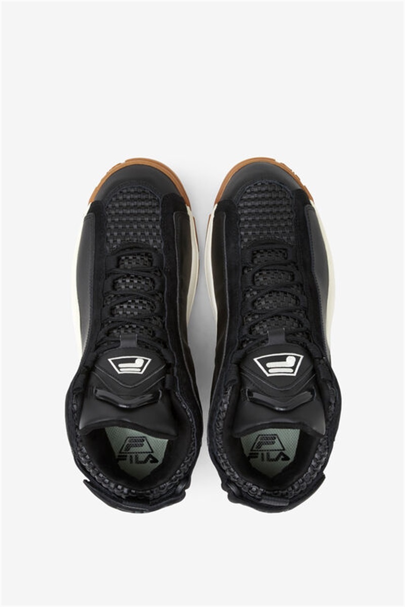 Black Men's Fila Grant Hill 2 Woven Sneakers | Saudi Arabia-386705