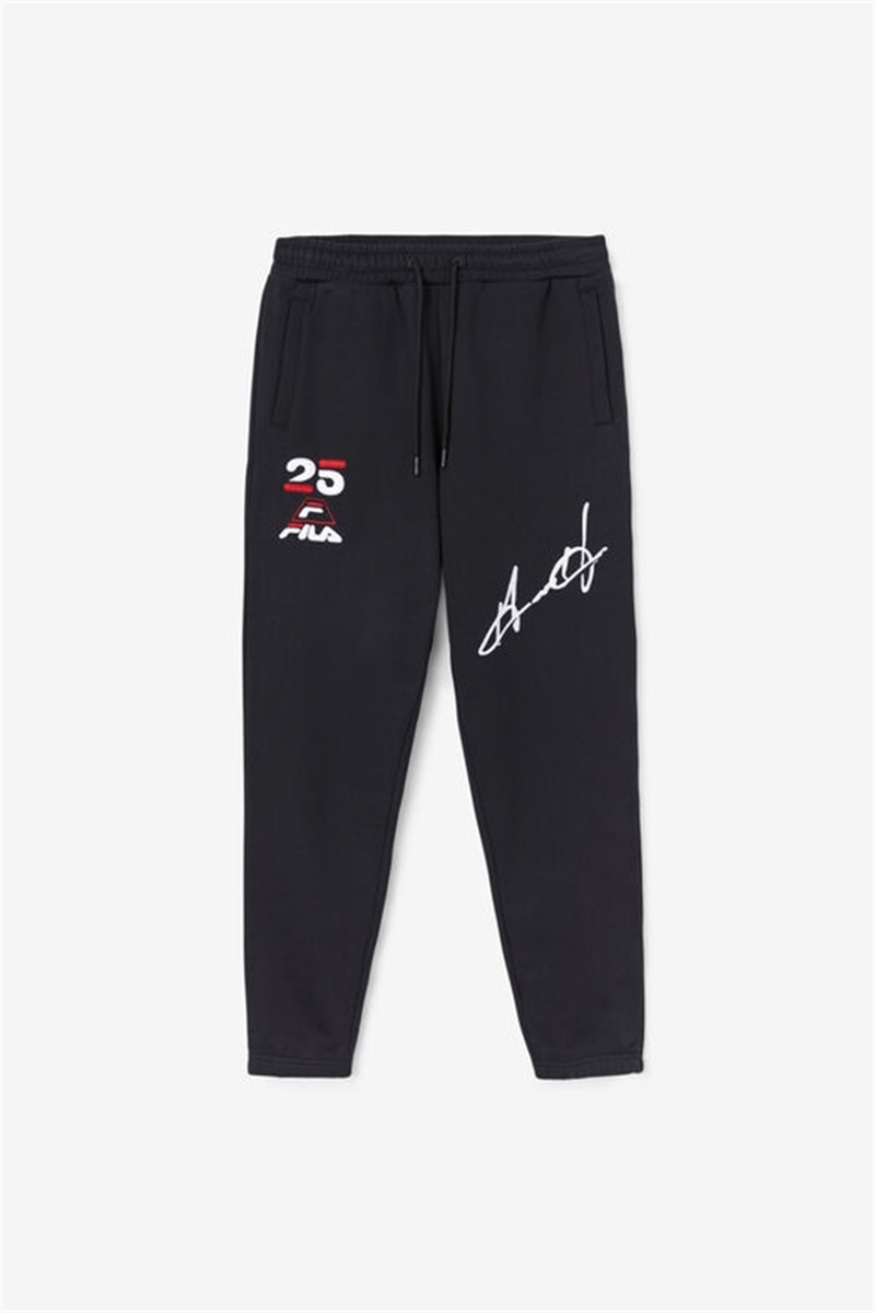 Black Men\'s Fila Grant Hill Orson Pants | Saudi Arabia-169857