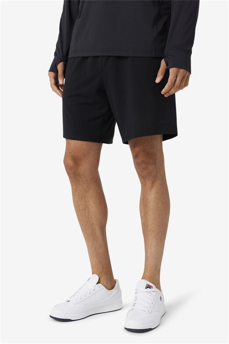 Black Men's Fila Intan Performance Shorts | Saudi Arabia-092147