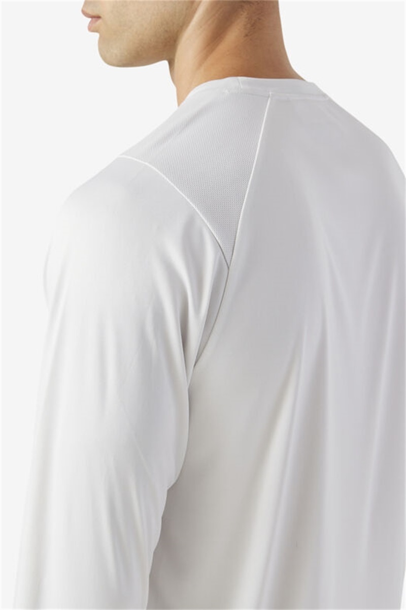 Black Men's Fila Jazam Long Sleeve Crew Tops | Saudi Arabia-059176