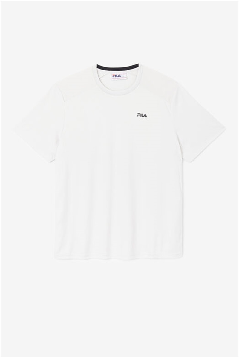 Black Men\'s Fila Kaab Crew Tops | Saudi Arabia-506214