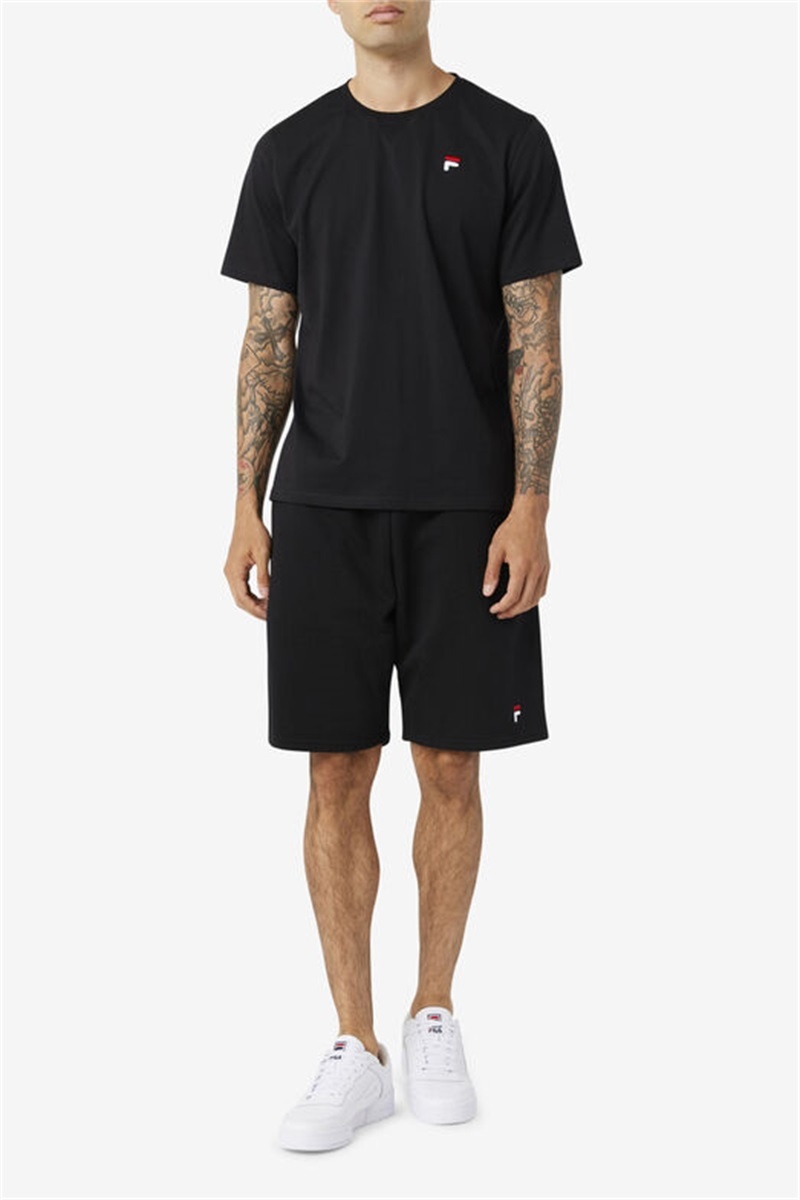 Black Men's Fila Kasta Shorts | Saudi Arabia-378146