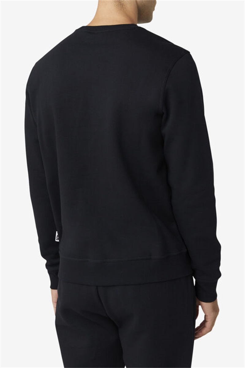 Black Men's Fila Kieve Sweatshirts | Saudi Arabia-791342