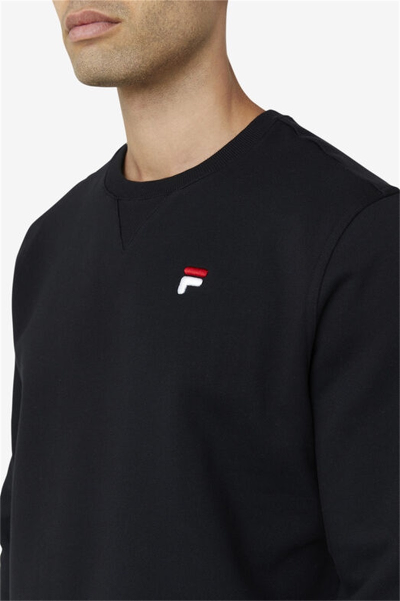 Black Men's Fila Kieve Sweatshirts | Saudi Arabia-791342