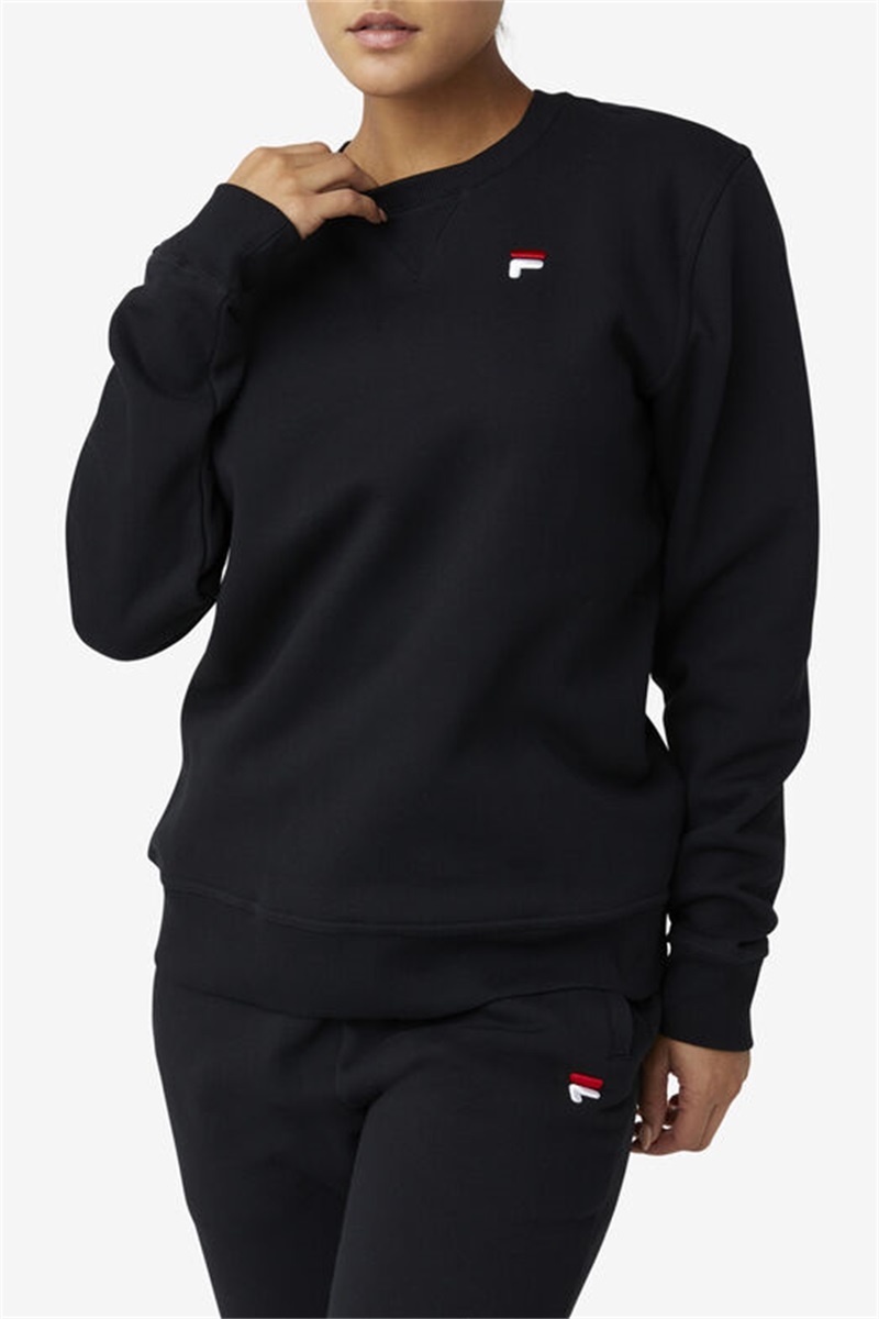Black Men's Fila Kieve Sweatshirts | Saudi Arabia-791342