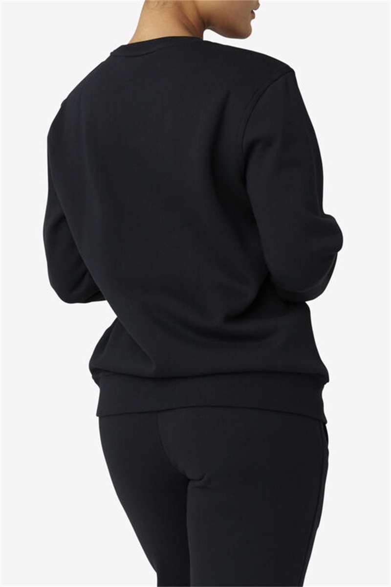 Black Men's Fila Kieve Sweatshirts | Saudi Arabia-791342