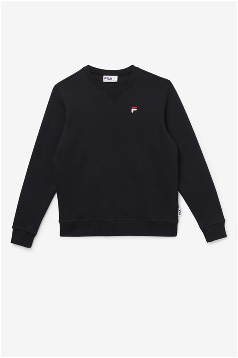 Black Men\'s Fila Kieve Sweatshirts | Saudi Arabia-791342