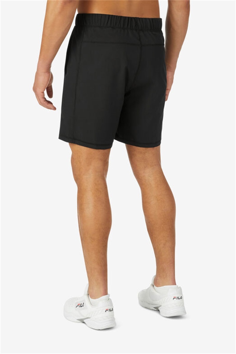 Black Men's Fila La Finale Woven Shorts | Saudi Arabia-986753