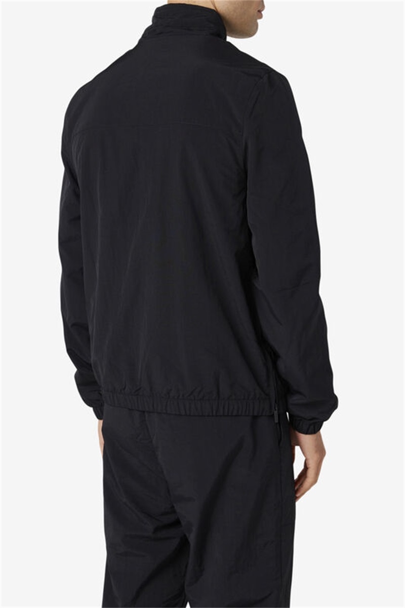 Black Men's Fila Magnus 1/4 Zip Track Jackets | Saudi Arabia-045763