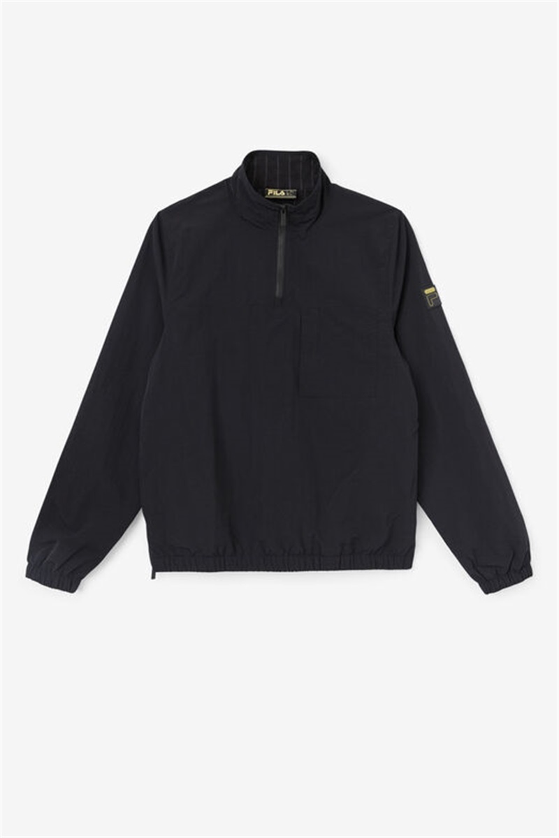 Black Men\'s Fila Magnus 1/4 Zip Track Jackets | Saudi Arabia-045763