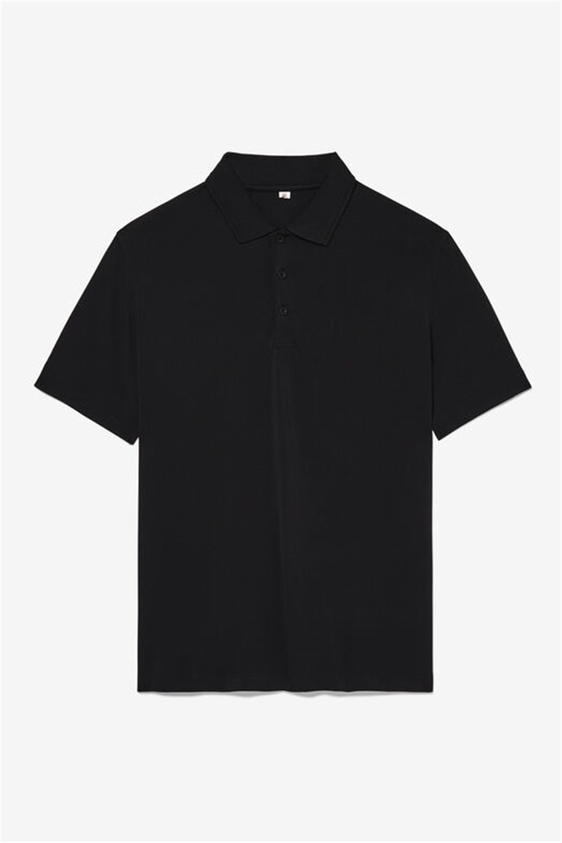 Black Men\'s Fila Match Point Polo Shirts | Saudi Arabia-457618