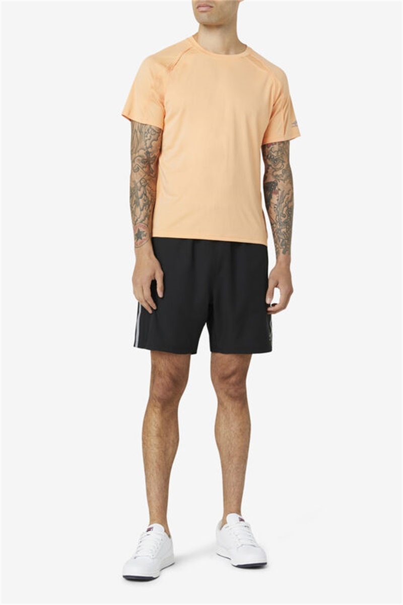 Black Men's Fila Pickleball Shorts | Saudi Arabia-195743