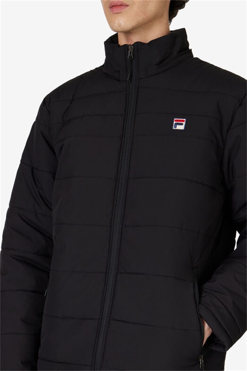 Black Men's Fila Premium Heavyweight Puffers | Saudi Arabia-185243