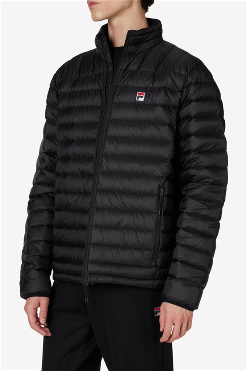 Black Men's Fila Premium Lightweight Puffers | Saudi Arabia-028461