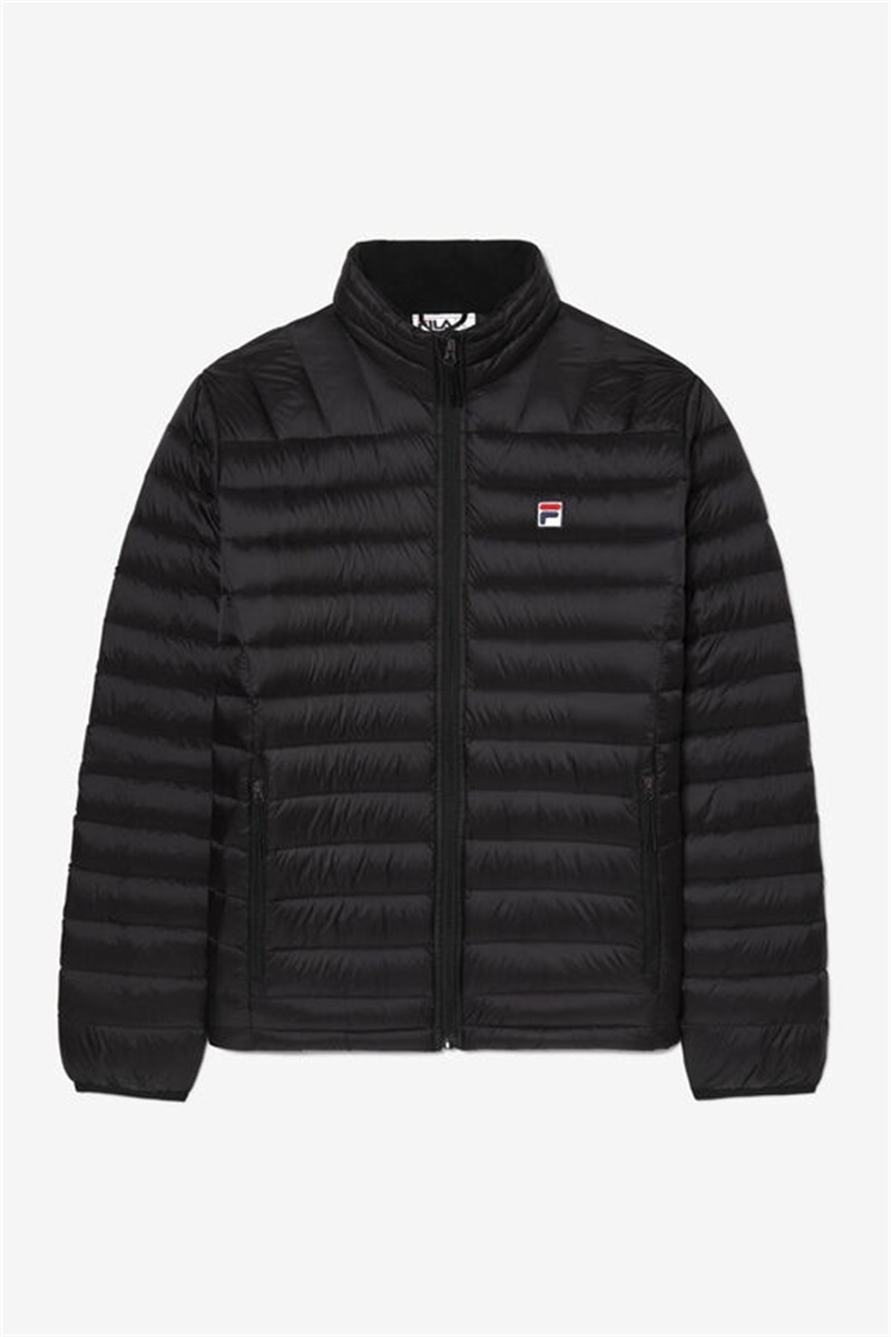 Black Men\'s Fila Premium Lightweight Puffers | Saudi Arabia-028461