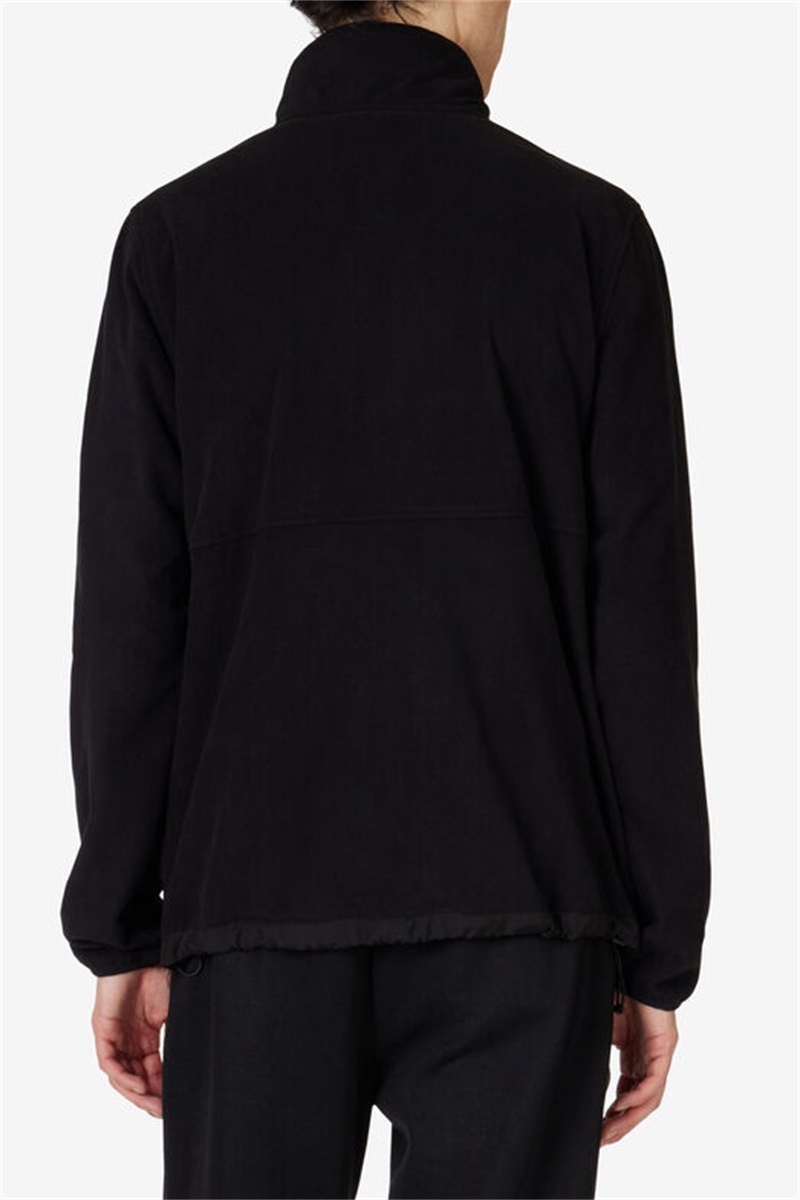 Black Men's Fila Premium Micro Fleece Jackets | Saudi Arabia-597302