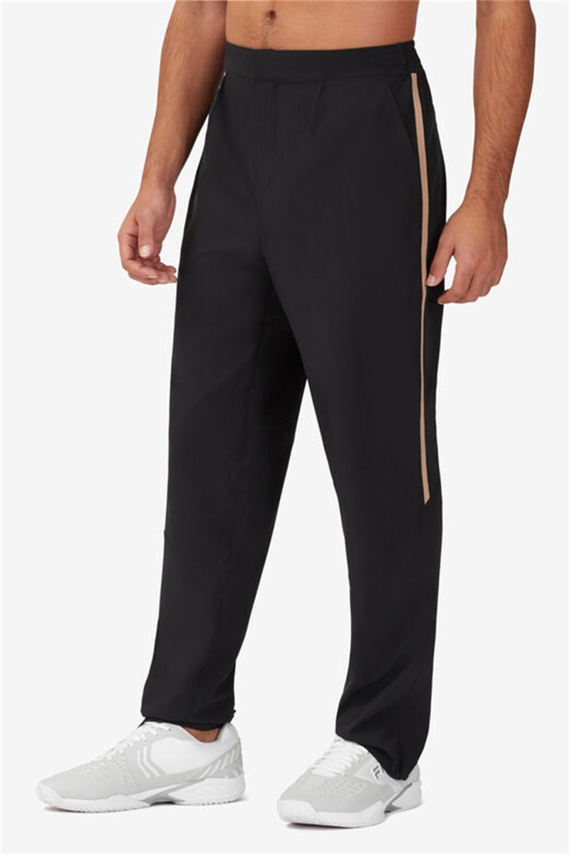 Black Men's Fila Wild Card Pants | Saudi Arabia-348725
