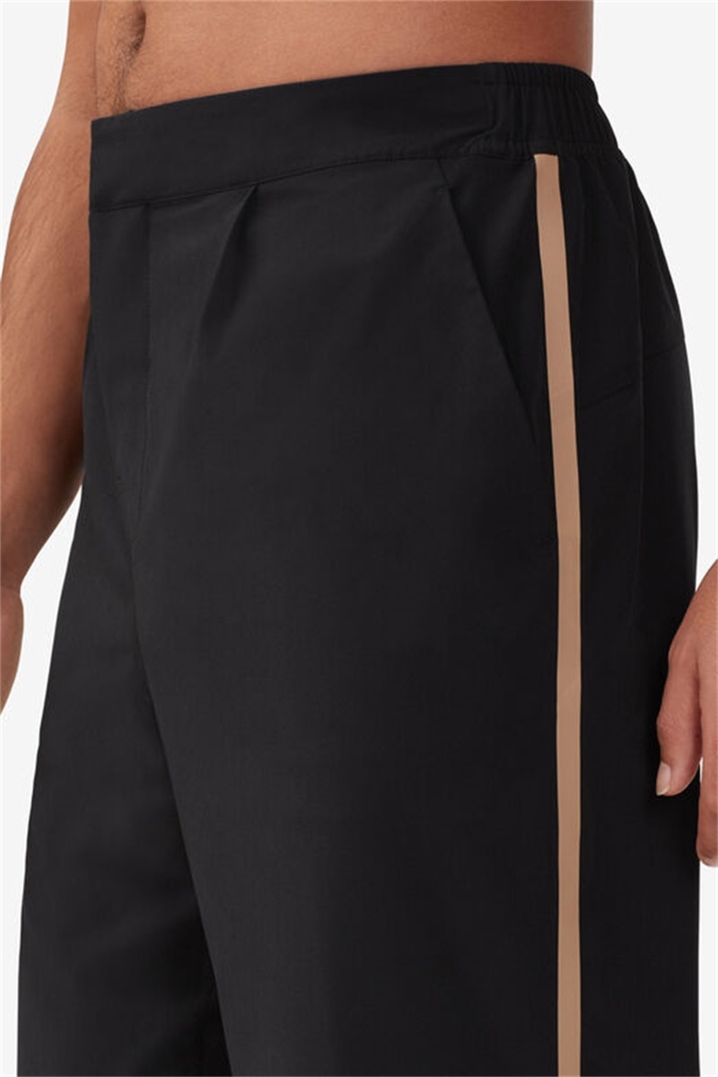 Black Men's Fila Wild Card Pants | Saudi Arabia-348725