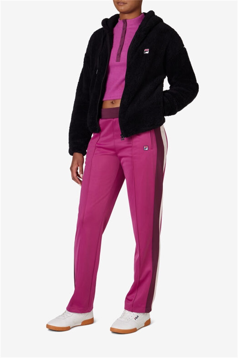 Black Women's Fila Chilly Hoodie | Saudi Arabia-342796
