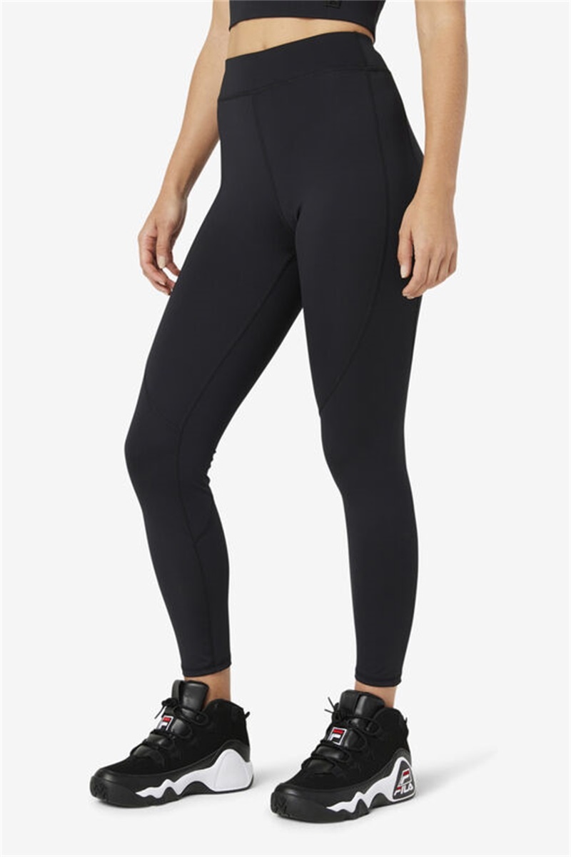Black Women's Fila Emerie Leggings | Saudi Arabia-579104