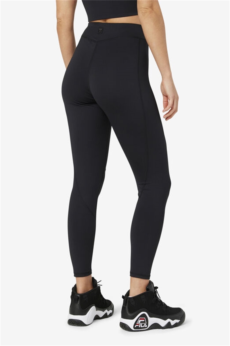 Black Women's Fila Emerie Leggings | Saudi Arabia-579104