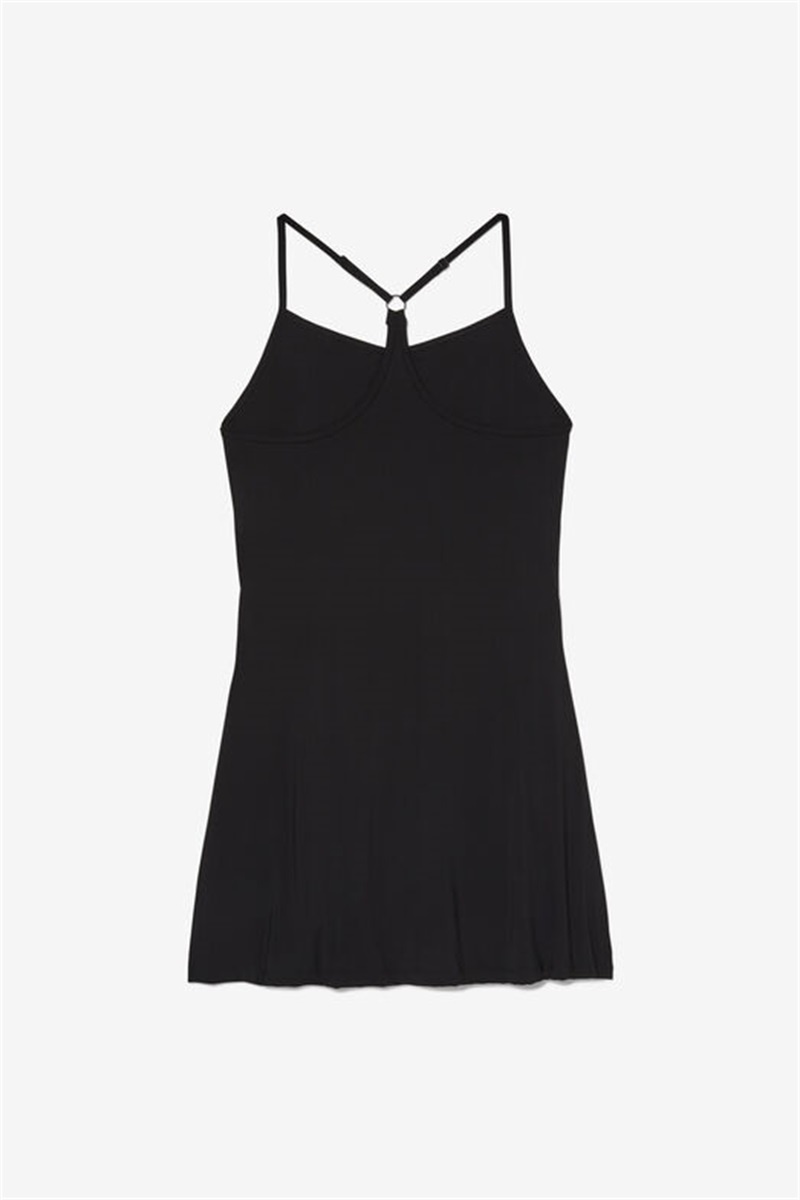 Black Women's Fila Essentials Dress | Saudi Arabia-248501