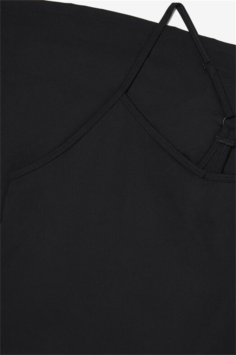 Black Women's Fila Essentials Dress | Saudi Arabia-248501