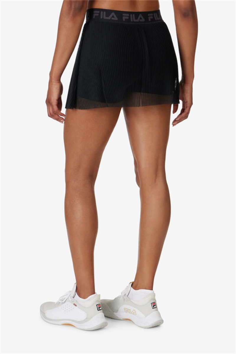 Black Women's Fila Essentials Illusion Skirts | Saudi Arabia-381705