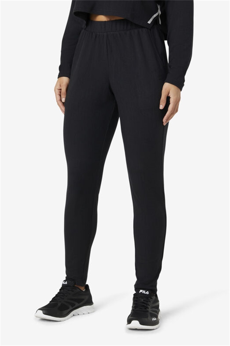 Black Women's Fila Fi-Lux Joggers | Saudi Arabia-261973