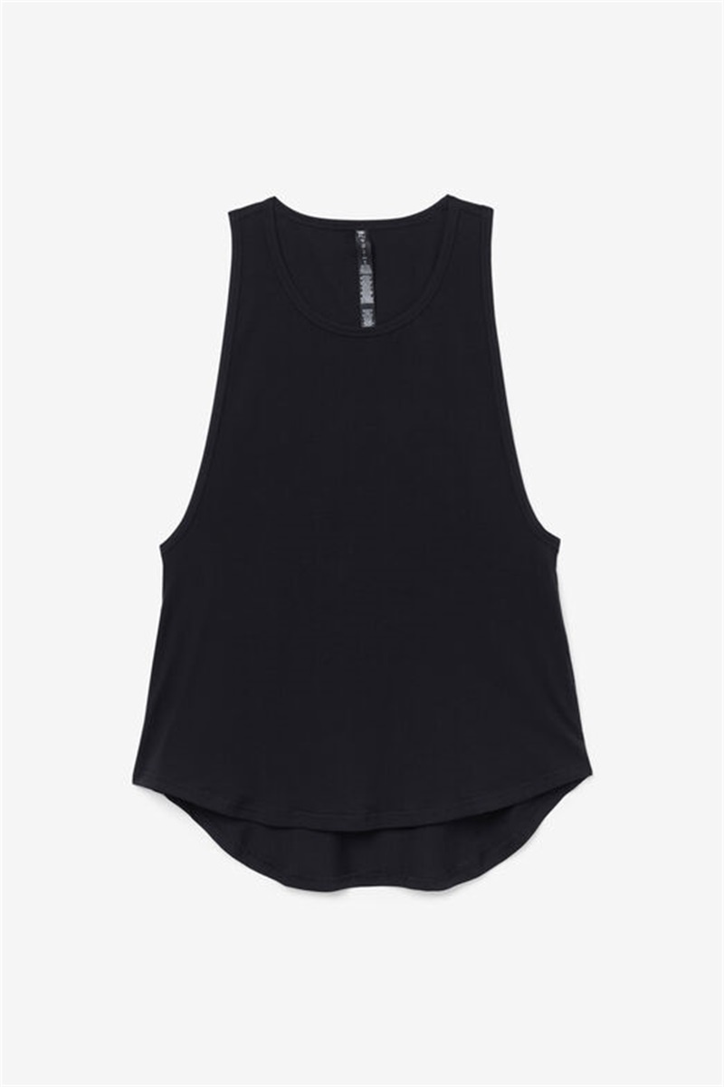 Black Women\'s Fila Fi-Lux Long Tank Top | Saudi Arabia-021578