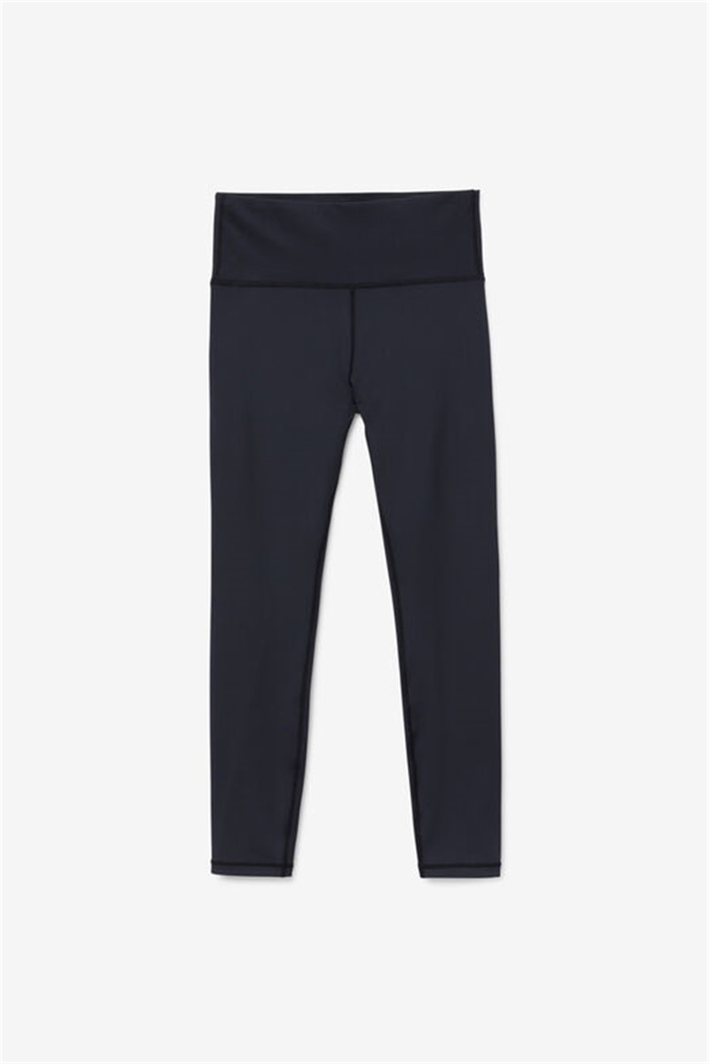 Black Women\'s Fila Forza Sleek 7/8 Leggings | Saudi Arabia-710924