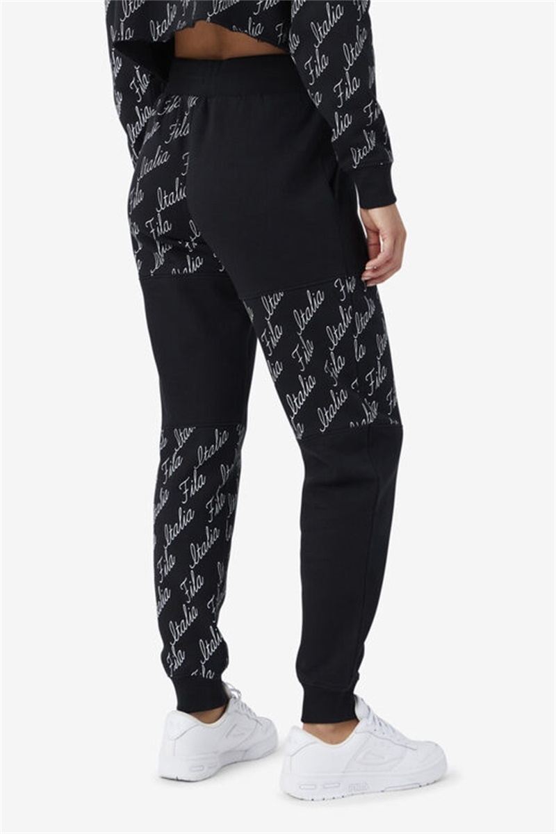 Black Women's Fila Gianna Joggers | Saudi Arabia-375428