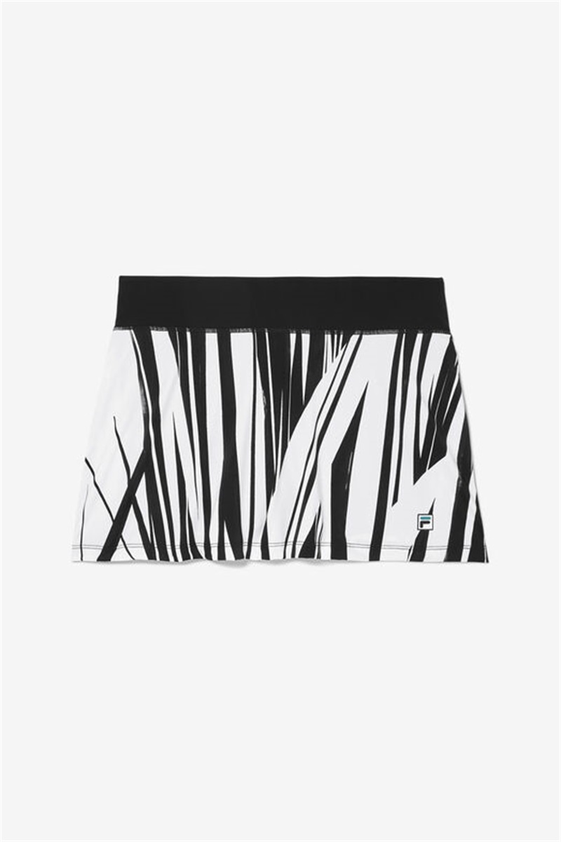 Black Women\'s Fila La Finale A-Line Skirts | Saudi Arabia-792643