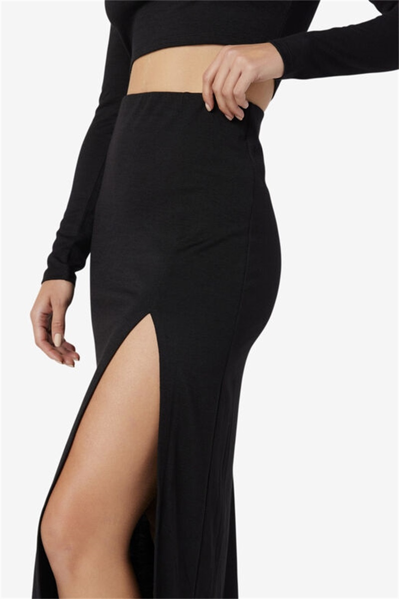 Black Women's Fila Londyn Midi Skirts | Saudi Arabia-835601