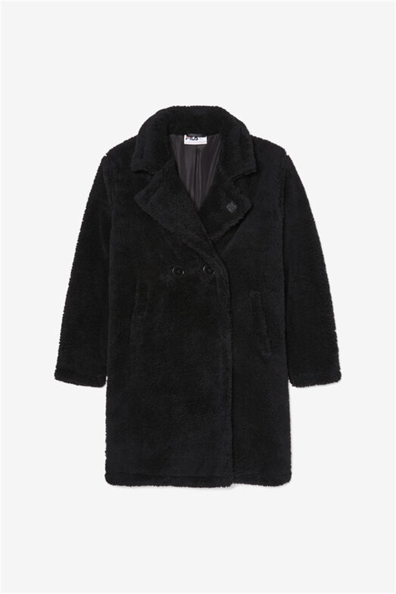 Black Women\'s Fila Misty Coats | Saudi Arabia-639205