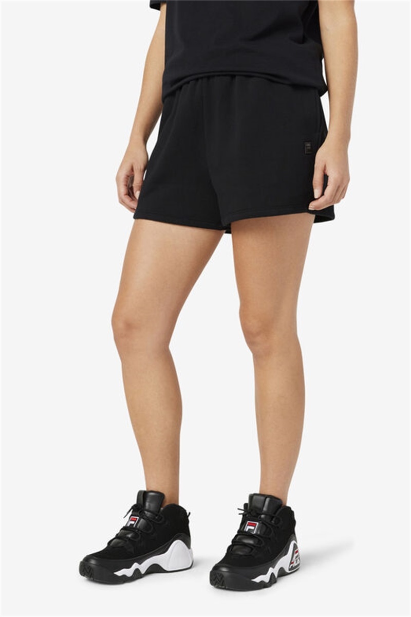 Black Women's Fila Nalani Shorts | Saudi Arabia-524371