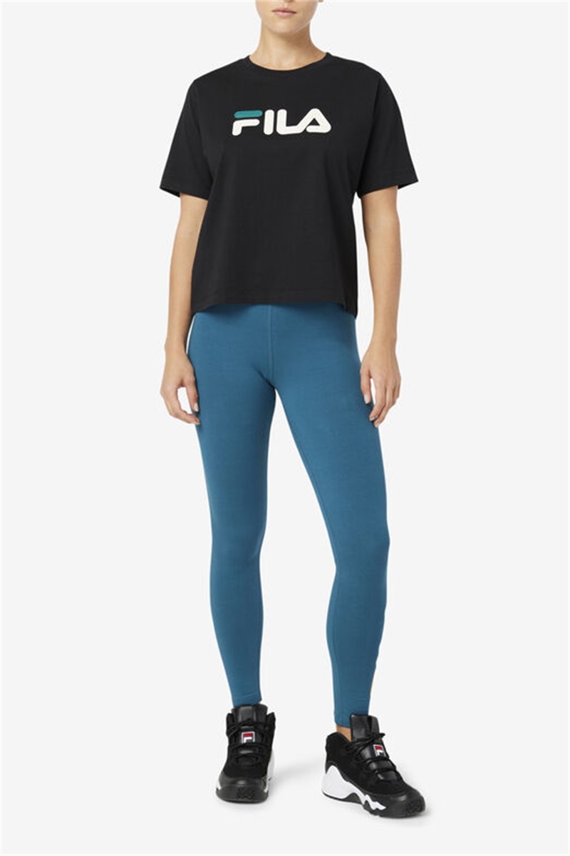 Black Women's Fila Thea Tee | Saudi Arabia-234681