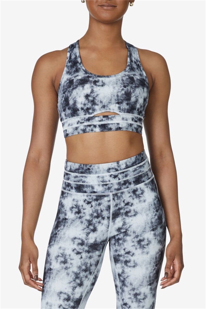 Black Women's Fila Uplift Dance Top Bras | Saudi Arabia-783160