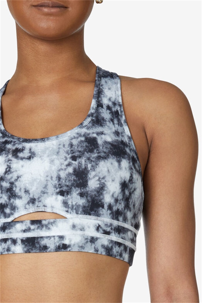 Black Women's Fila Uplift Dance Top Bras | Saudi Arabia-783160