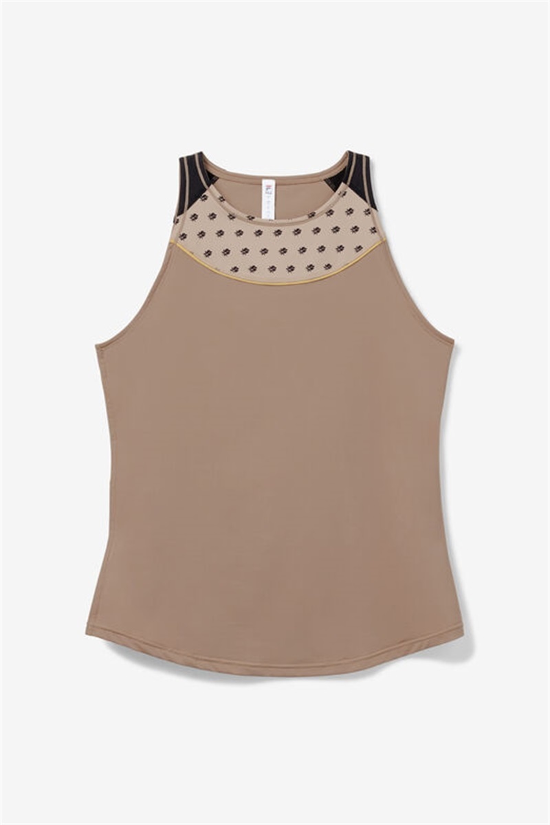 Black Women\'s Fila Wild Card Full Coverage Tanks | Saudi Arabia-405698