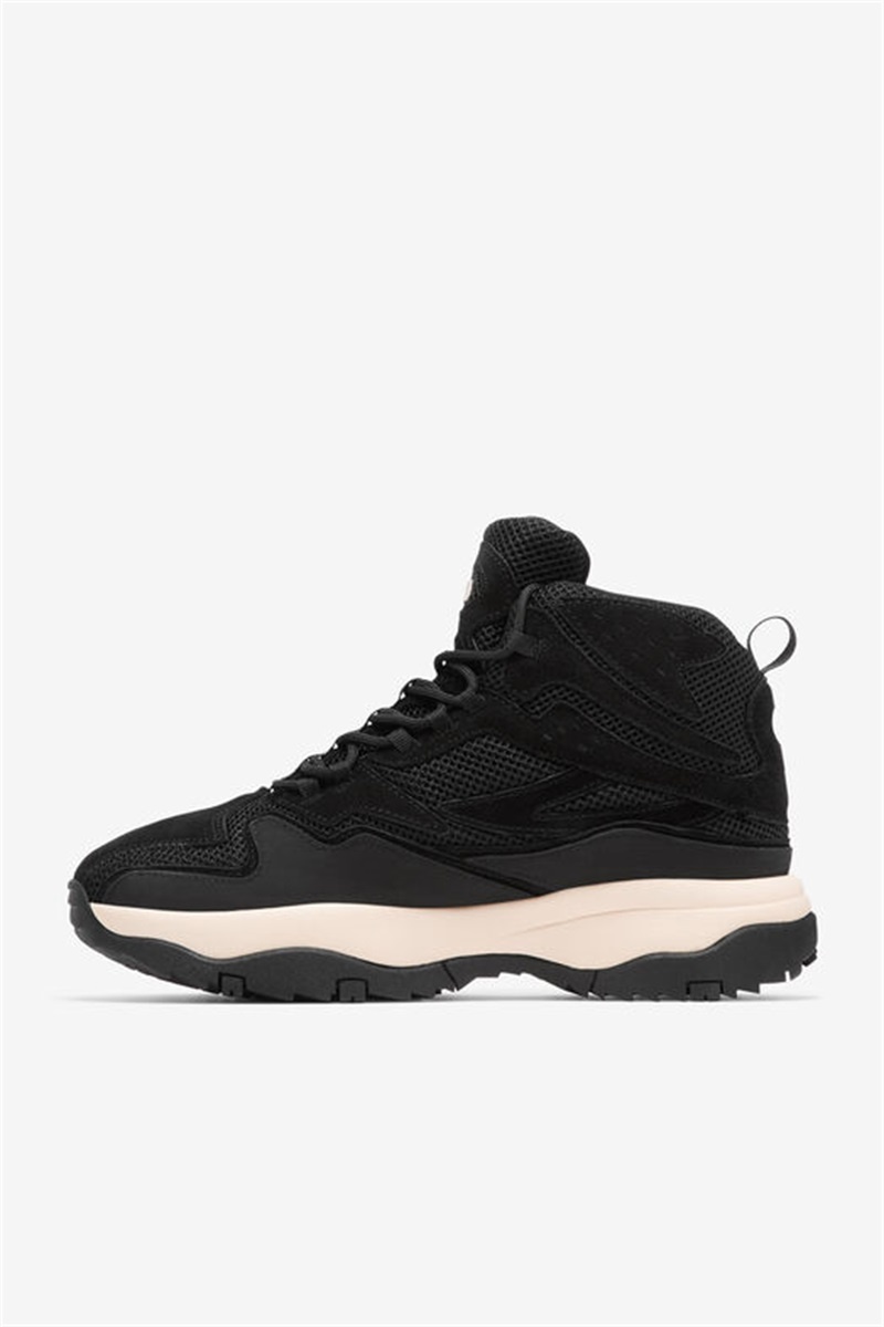 Black / Black Men's Fila Ranger Boots | Saudi Arabia-340762