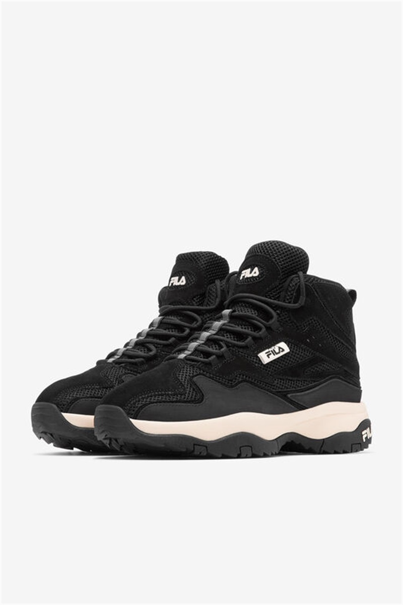 Black / Black Men's Fila Ranger Boots | Saudi Arabia-340762