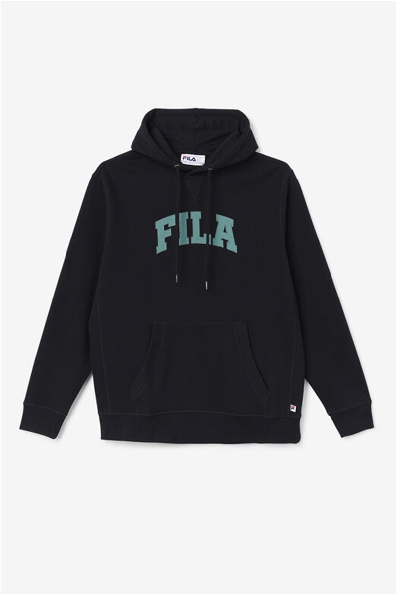 Black / Blue Men\'s Fila Brook Hoodie | Saudi Arabia-759436