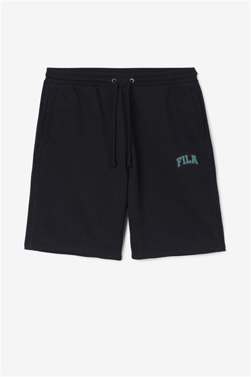 Black / Blue Men\'s Fila Logan Shorts | Saudi Arabia-965071