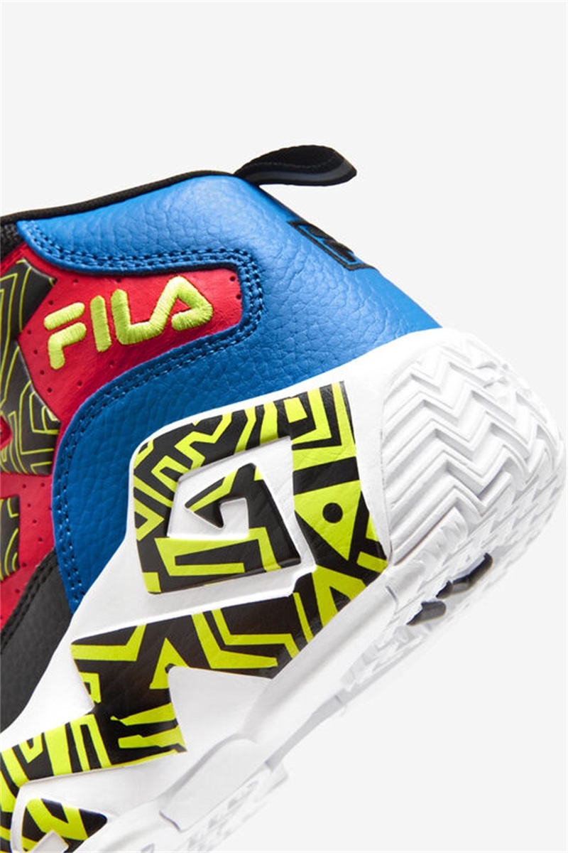 Black / Blue / Red Kids' Fila MB Shoes | Saudi Arabia-751280