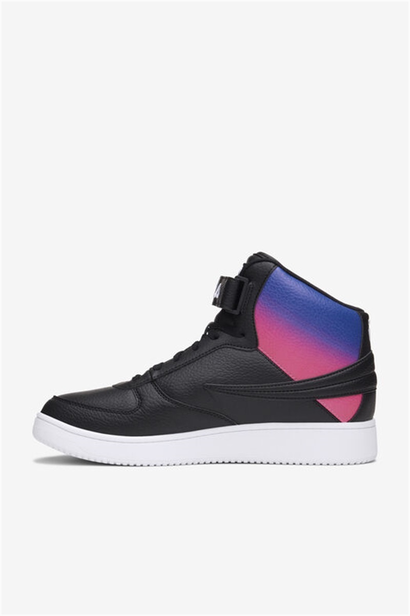 Black / Blue / White Men's Fila A-High Fade Shoes | Saudi Arabia-097186