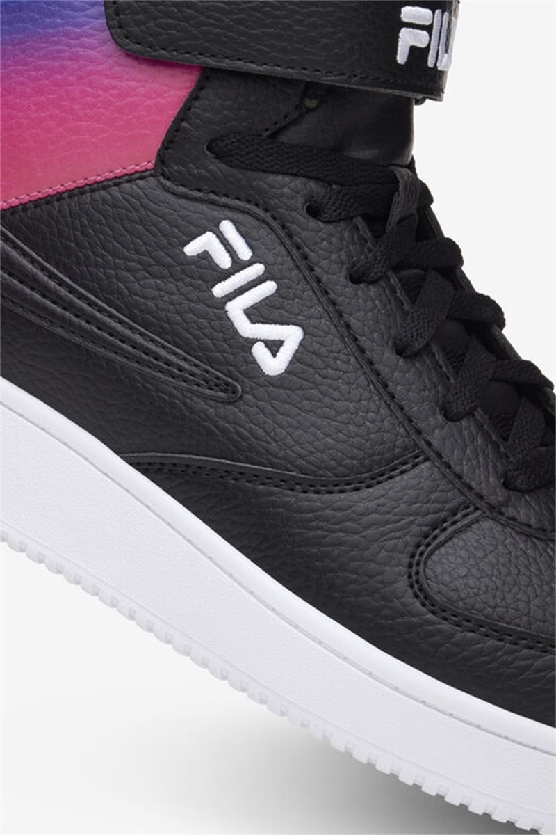 Black / Blue / White Men's Fila A-High Fade Shoes | Saudi Arabia-097186