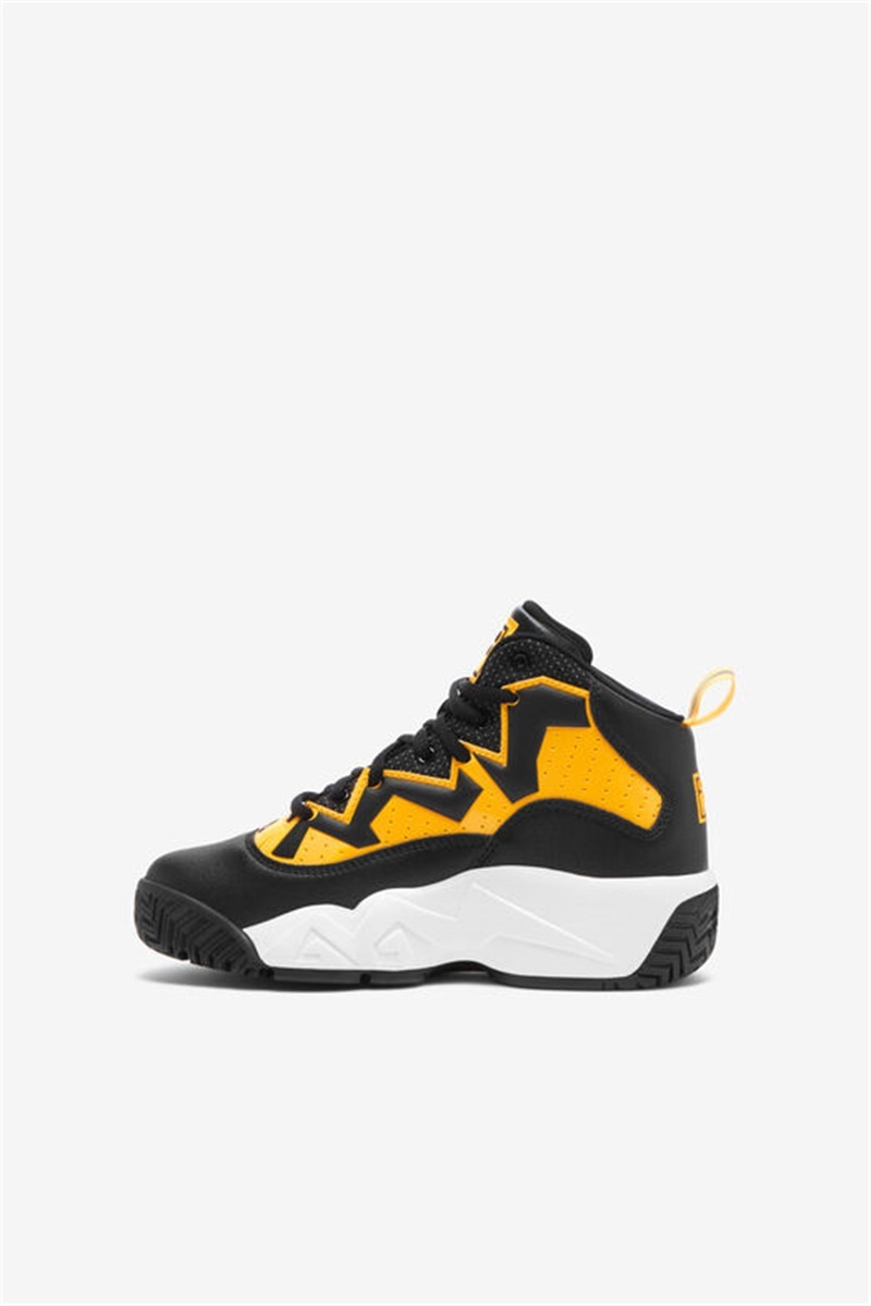 Black / Gold / White Kids' Fila Mb Night Walk Shoes | Saudi Arabia-456932