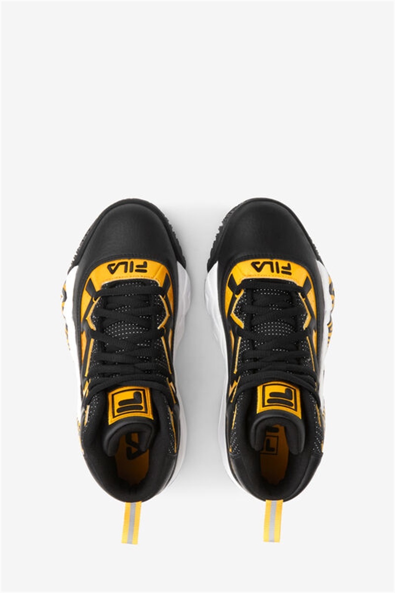 Black / Gold / White Kids' Fila Mb Night Walk Shoes | Saudi Arabia-456932